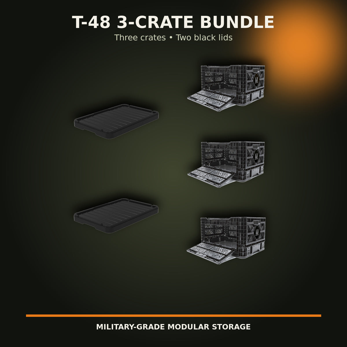 T-48 3-Crate Storage Bundle contents