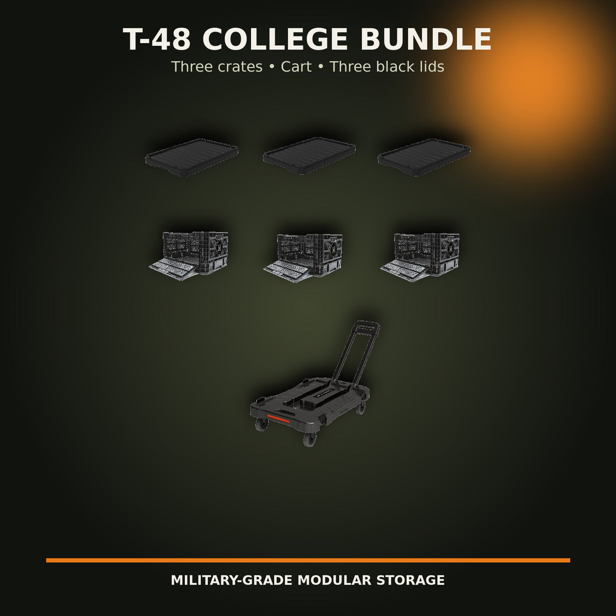 T-48 College Move-In Storage Bundle contents